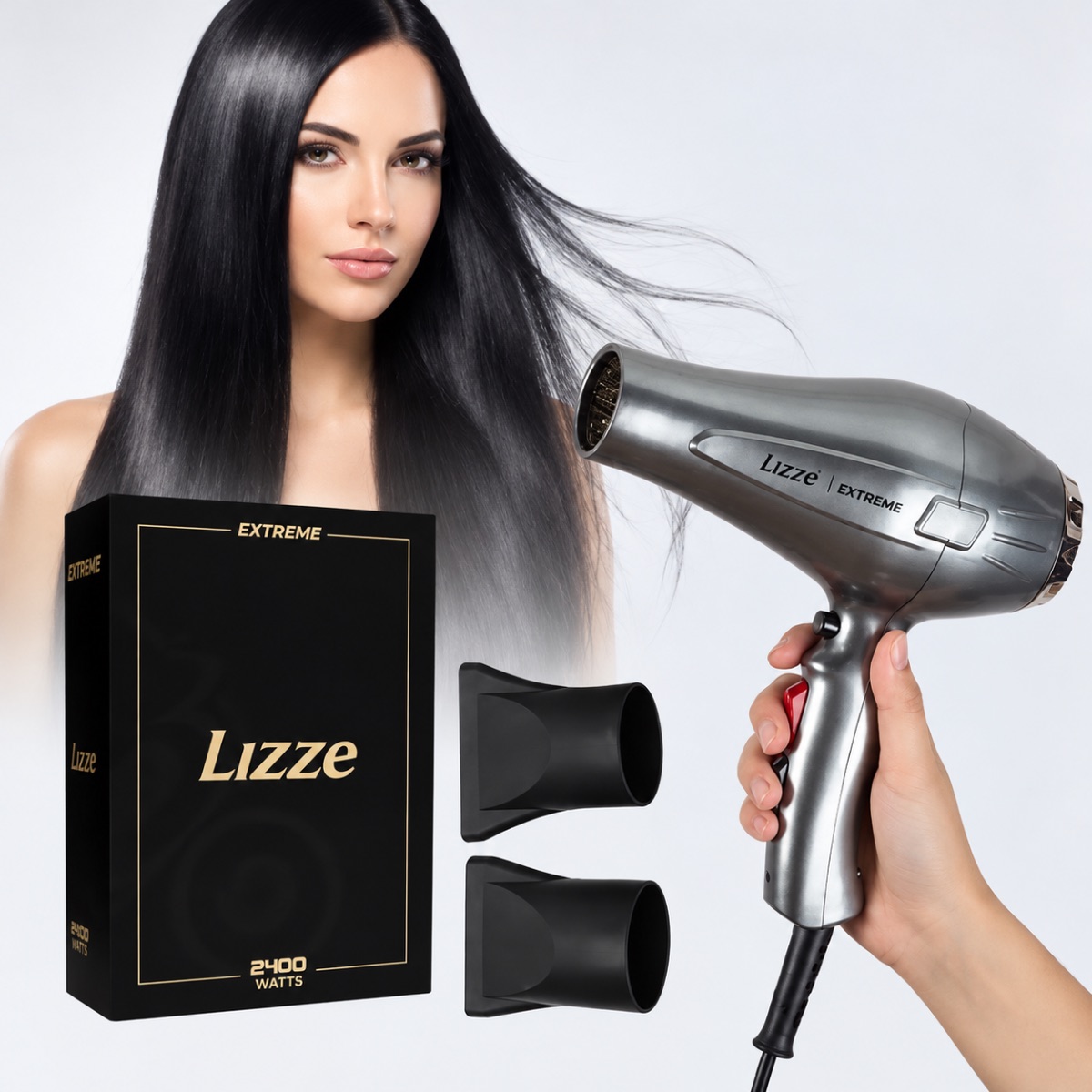 Sèche-cheveux professionnel Lizze Extreme 2400W