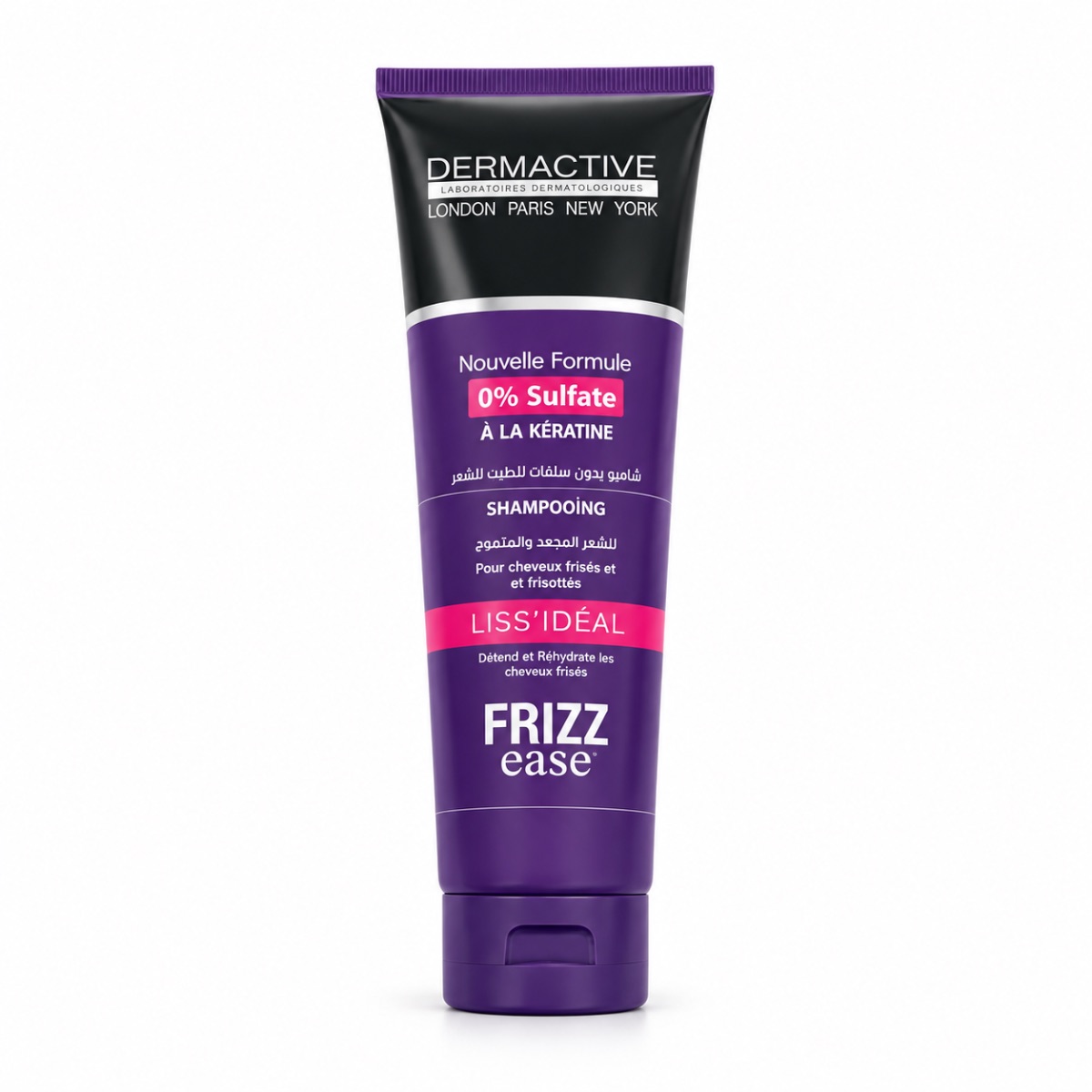 Dermactive Frizz Ease Liss’Idéal – Shampoing à la Kératine 0% Sulfate