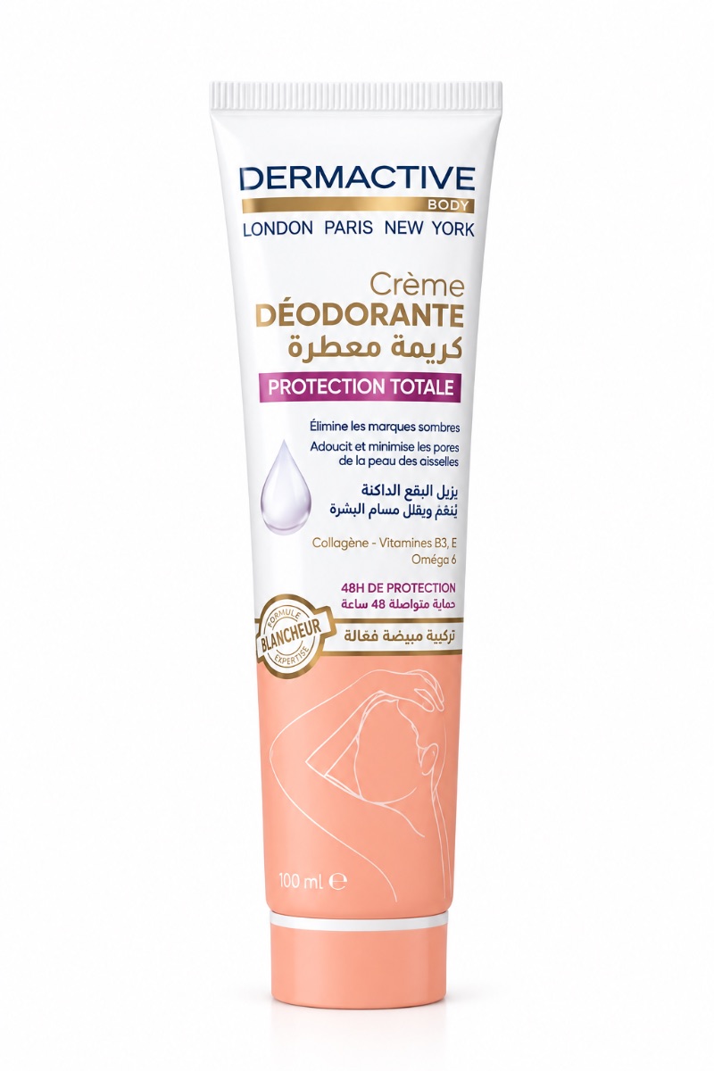 DERMACTIVE – Crème Déodorante Protection Totale – 100 ml