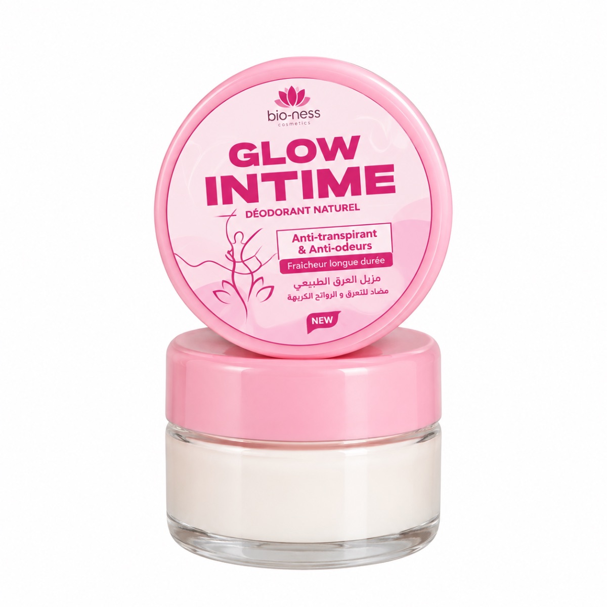 Bio-ness Glow Intime – Déodorant Naturel Anti-Transpirant & Anti-Odeurs